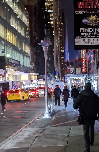 nighttime streetscape